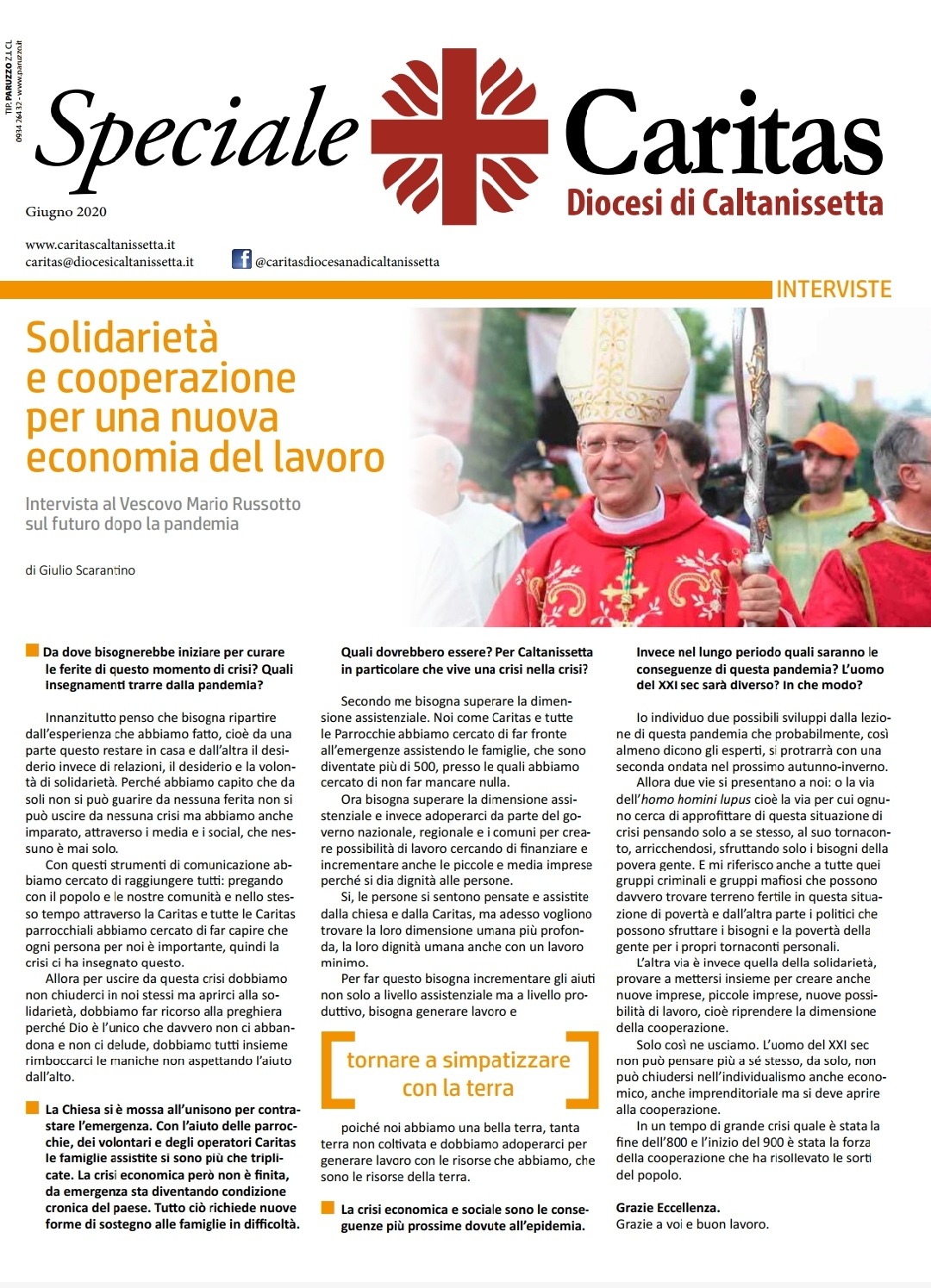 Solidarietà e cooperazione per una nuova economia del lavoro